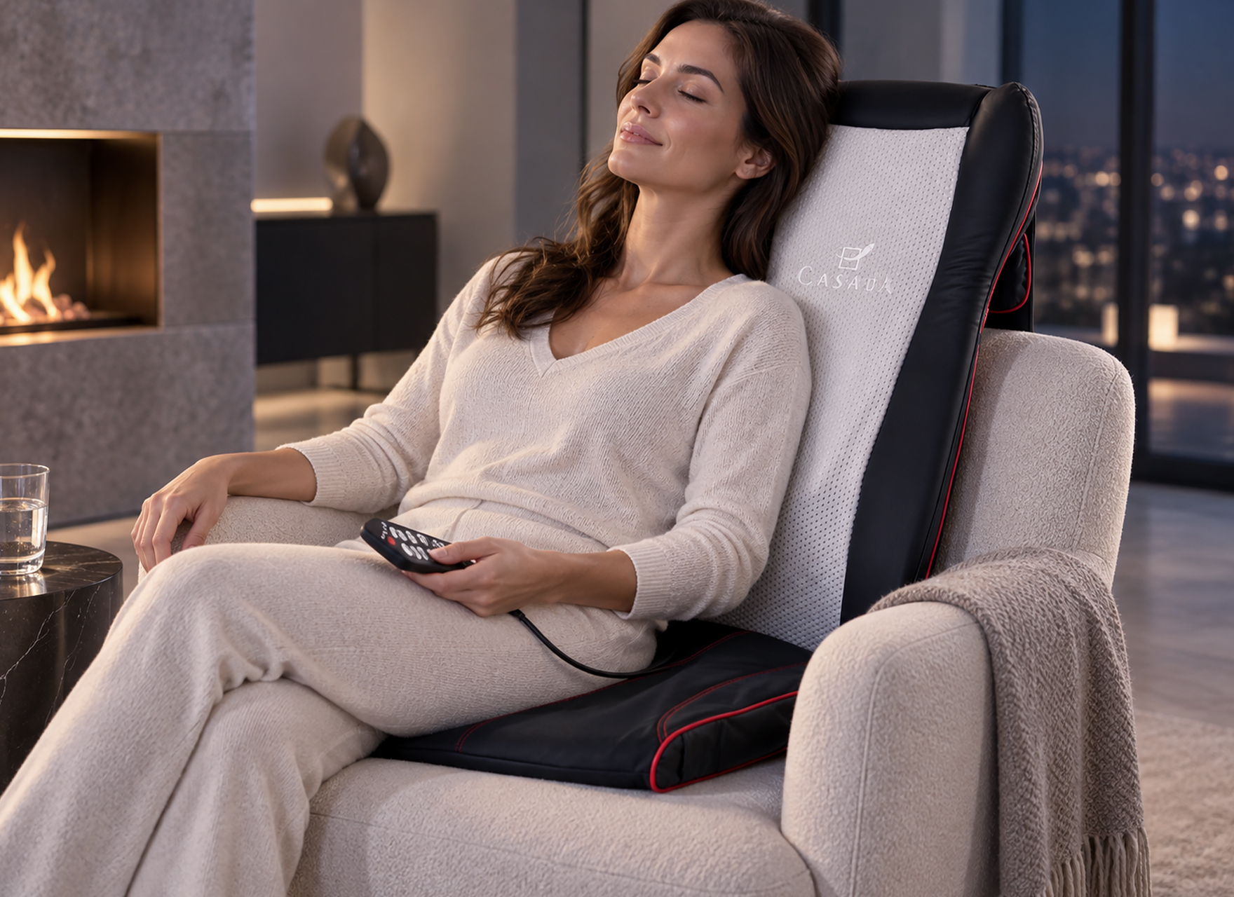 Abendroutine mit Massage und Entspannung zu Hause