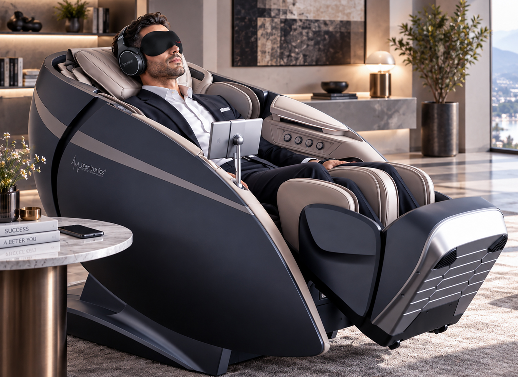 Casada Massagesessel mit braintronics Audiostimulation für körperliche und mentale Entspannung