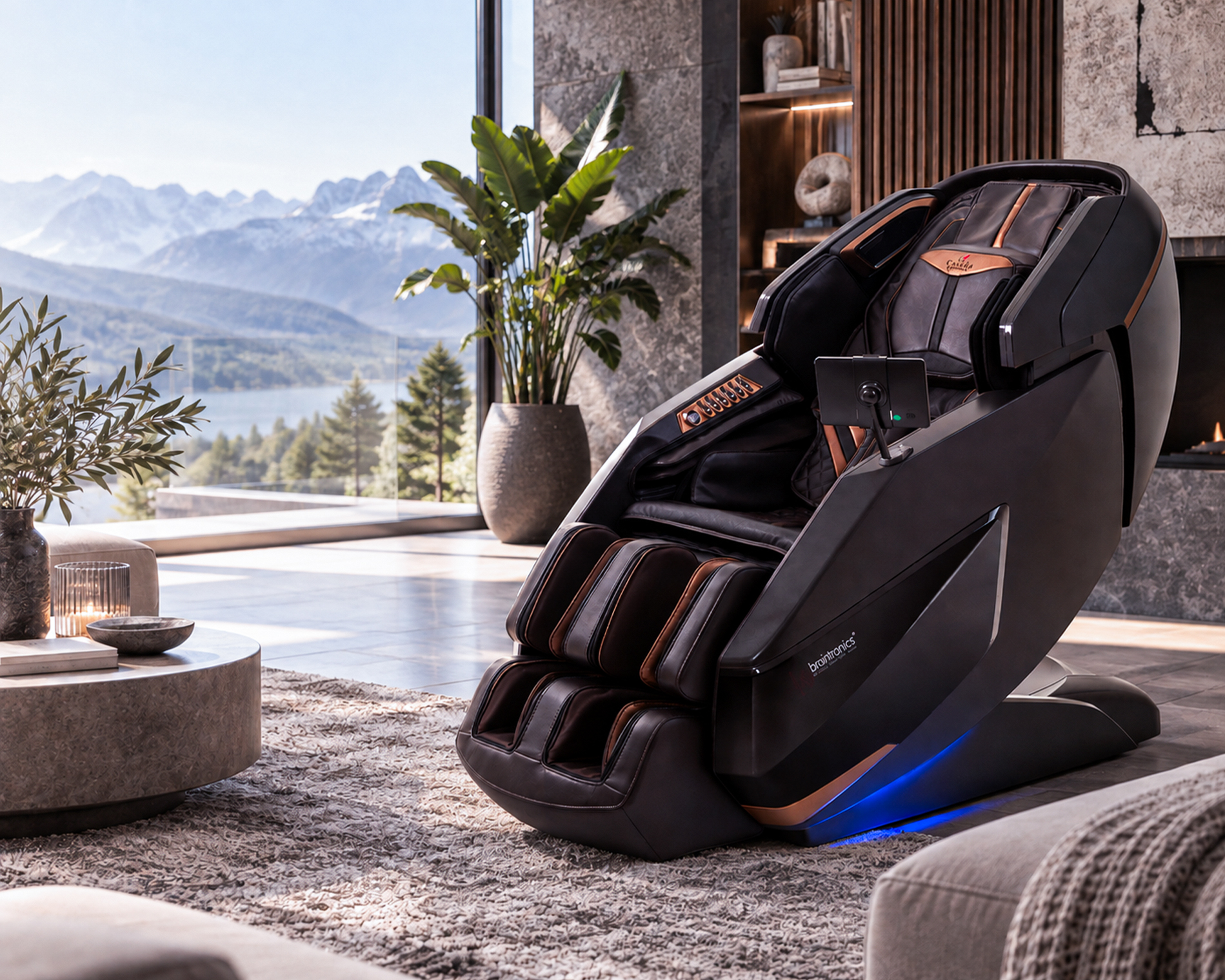 Casada Massagesessel in einem hochwertigen Wohninterieur – TESTBILD Top Marke Haus und Wohnen 2023