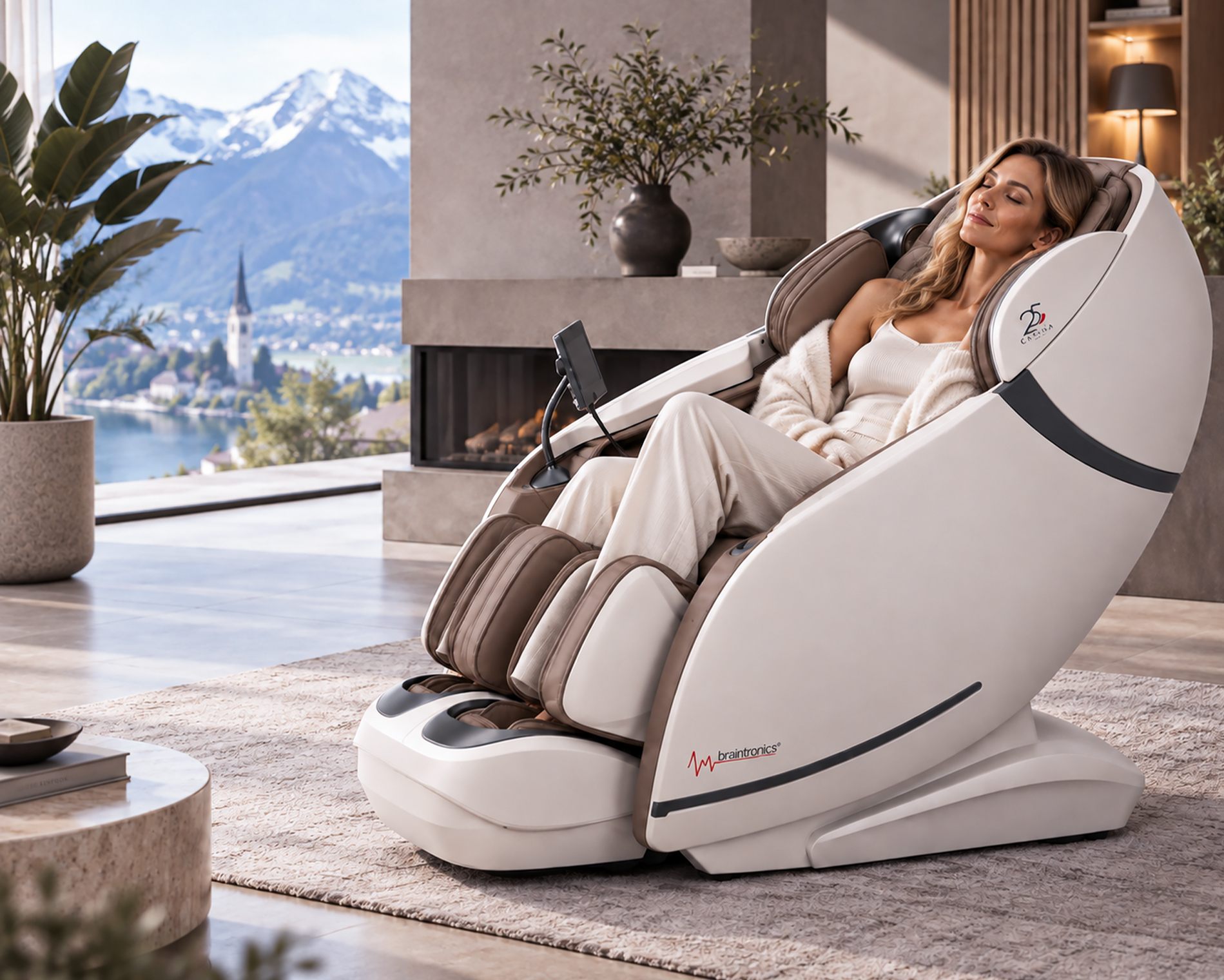 Casada Massagesessel im privaten Wellnessbereich – Deutscher Gesundheits-Award 2024
