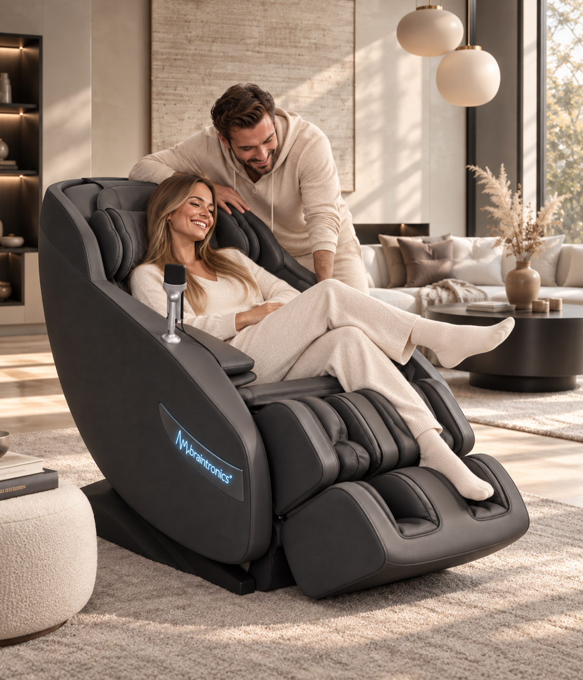Casada BetaSonic III Massagesessel mit Zero Gravity, Luftdruckmassage und Fußmassage