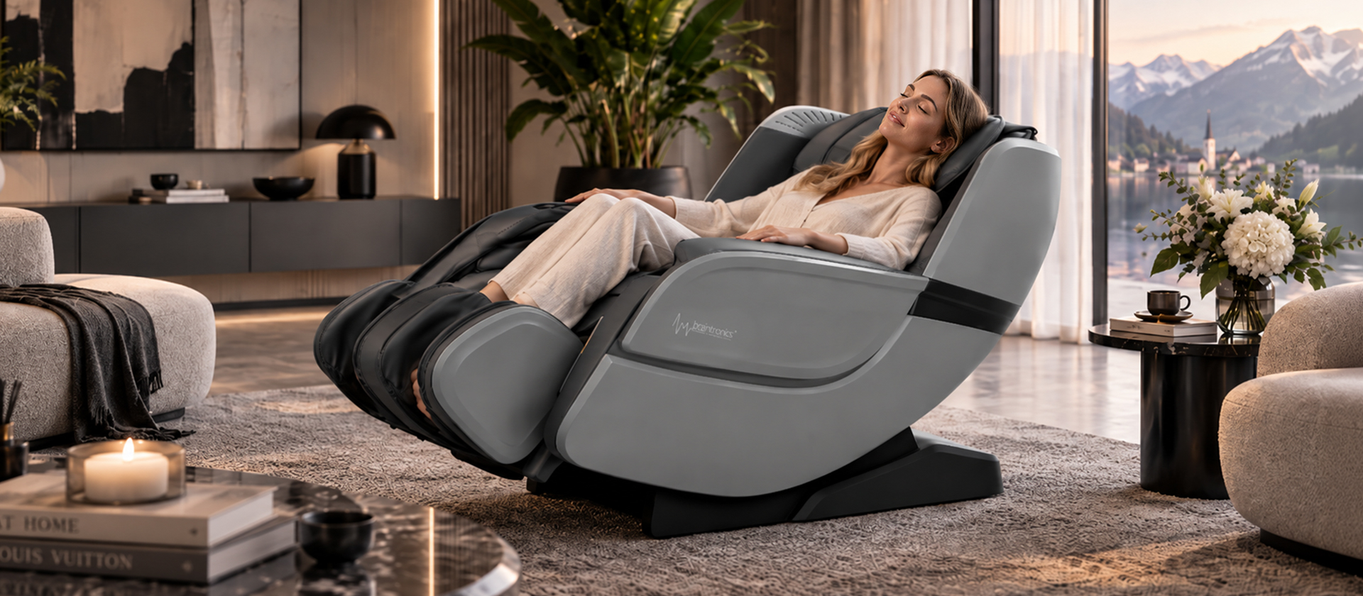 Casada EcoSonic kompakter Massagesessel in einem modernen Interieur