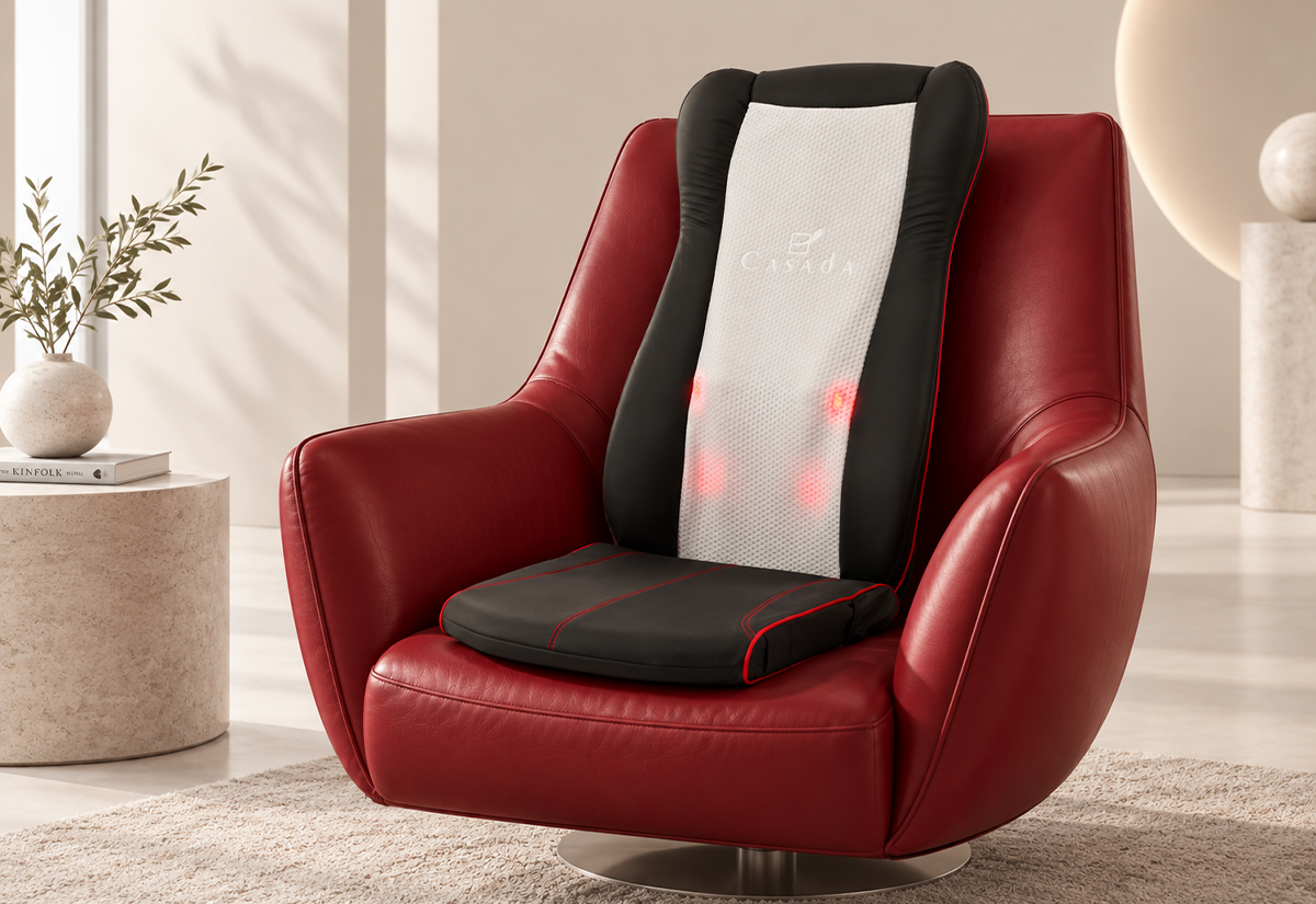 Casada Quattromed V braintronics 3D Massageauflage mit Jade und Tiefenwärme