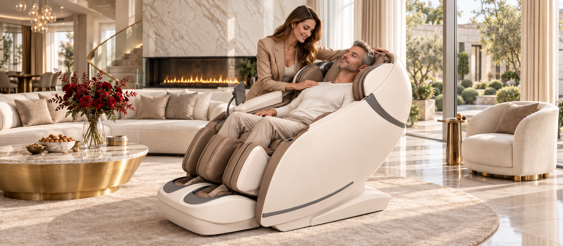 Casada Skyliner 25years Jubiläums Massagesessel in exklusivem Wohnambiente