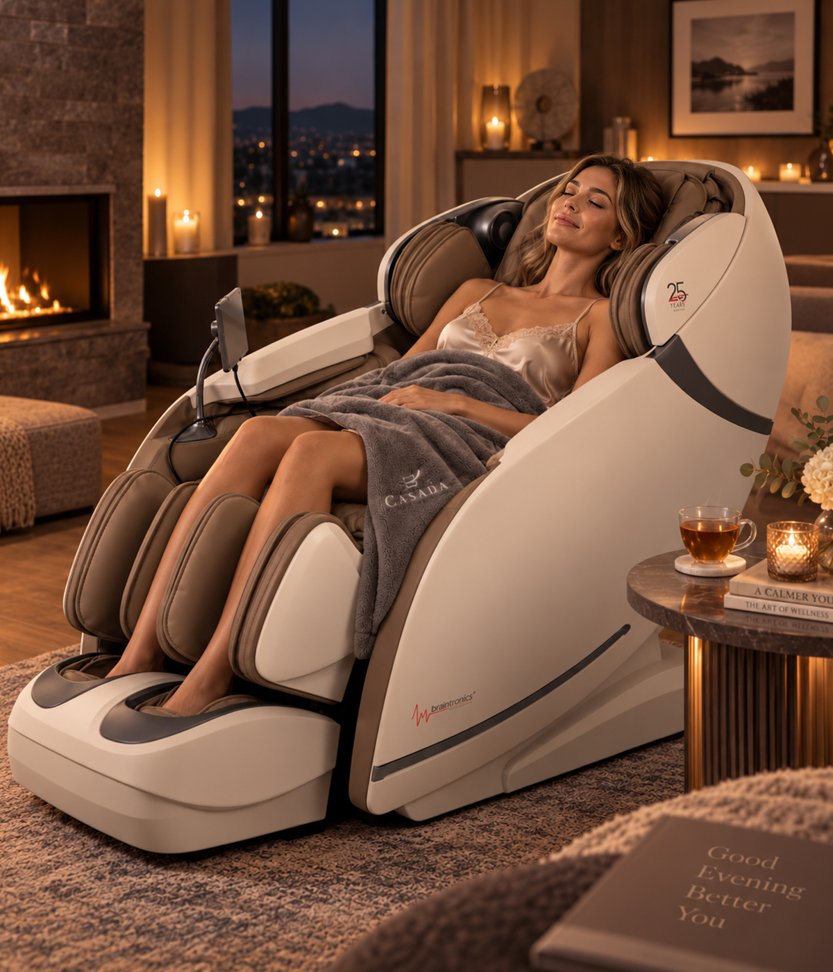 Casada Skyliner 25years exklusiver Massagesessel in hochwertigem Interieur