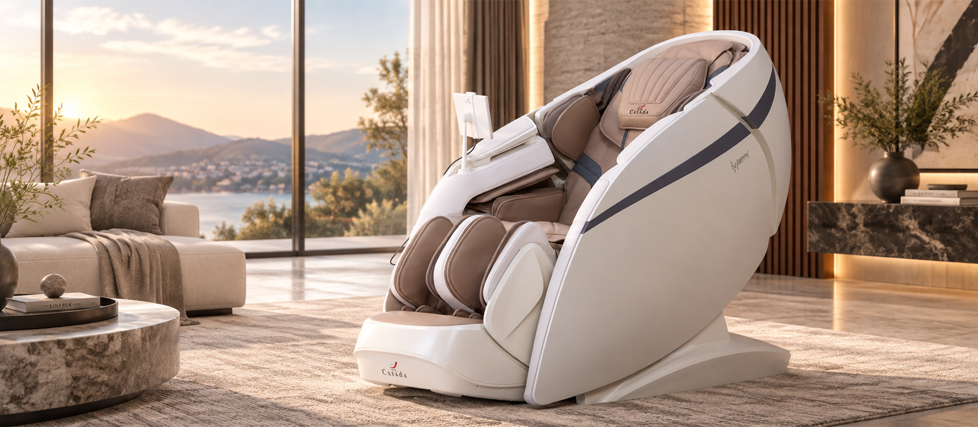 Casada Skyliner III Massagesessel in einem hochwertigen Wohnambiente