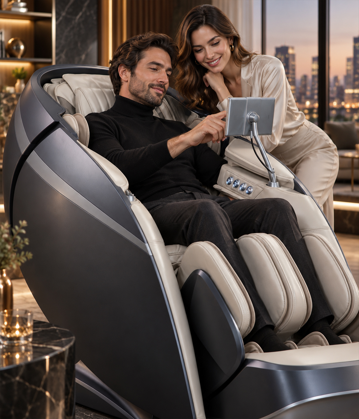 Intelligente Sensorik des Casada Skyliner III Massagesessels
