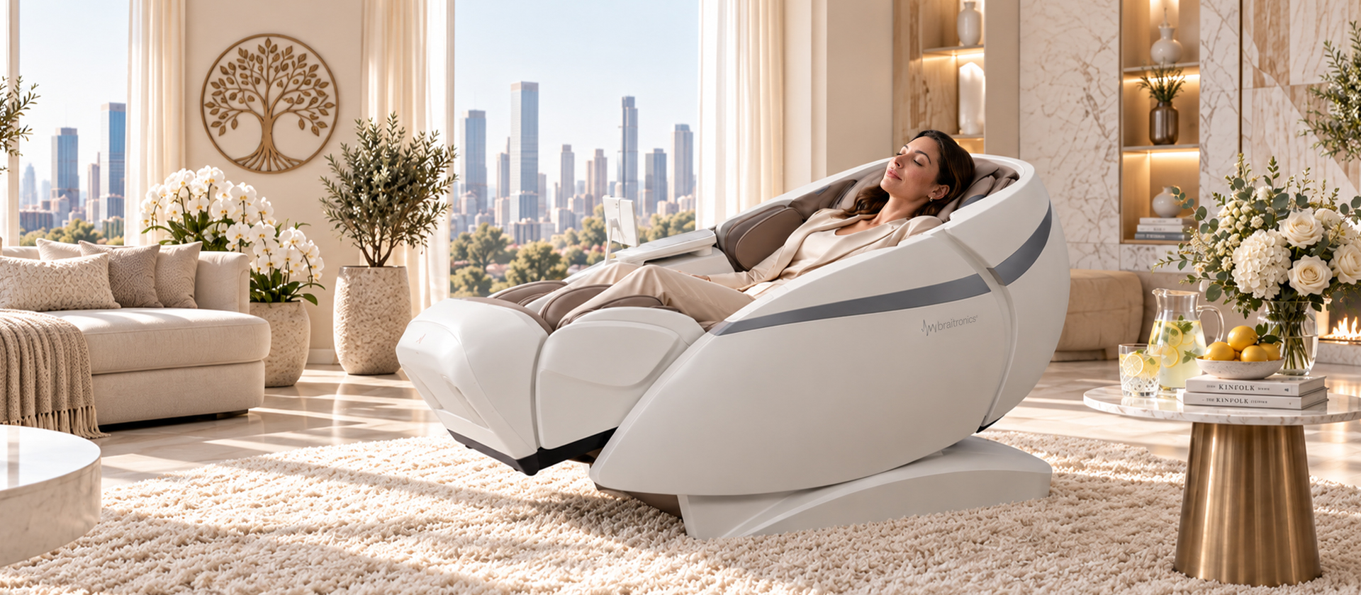 Casada Skyliner III Massagesessel als Bestandteil eines hochwertigen Interieurs