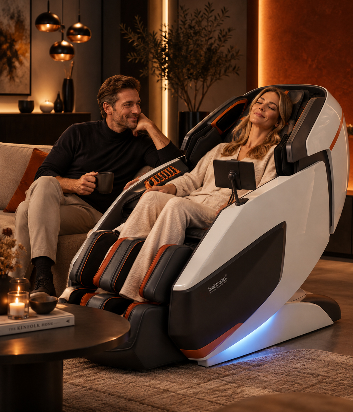 Casada Titan Massagesessel in einem stilvollen Wohnraum