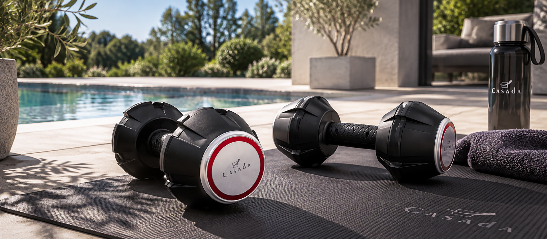 Casada PowerVib Vibrationshantel beim Krafttraining für Arme Schultern und Oberkörper