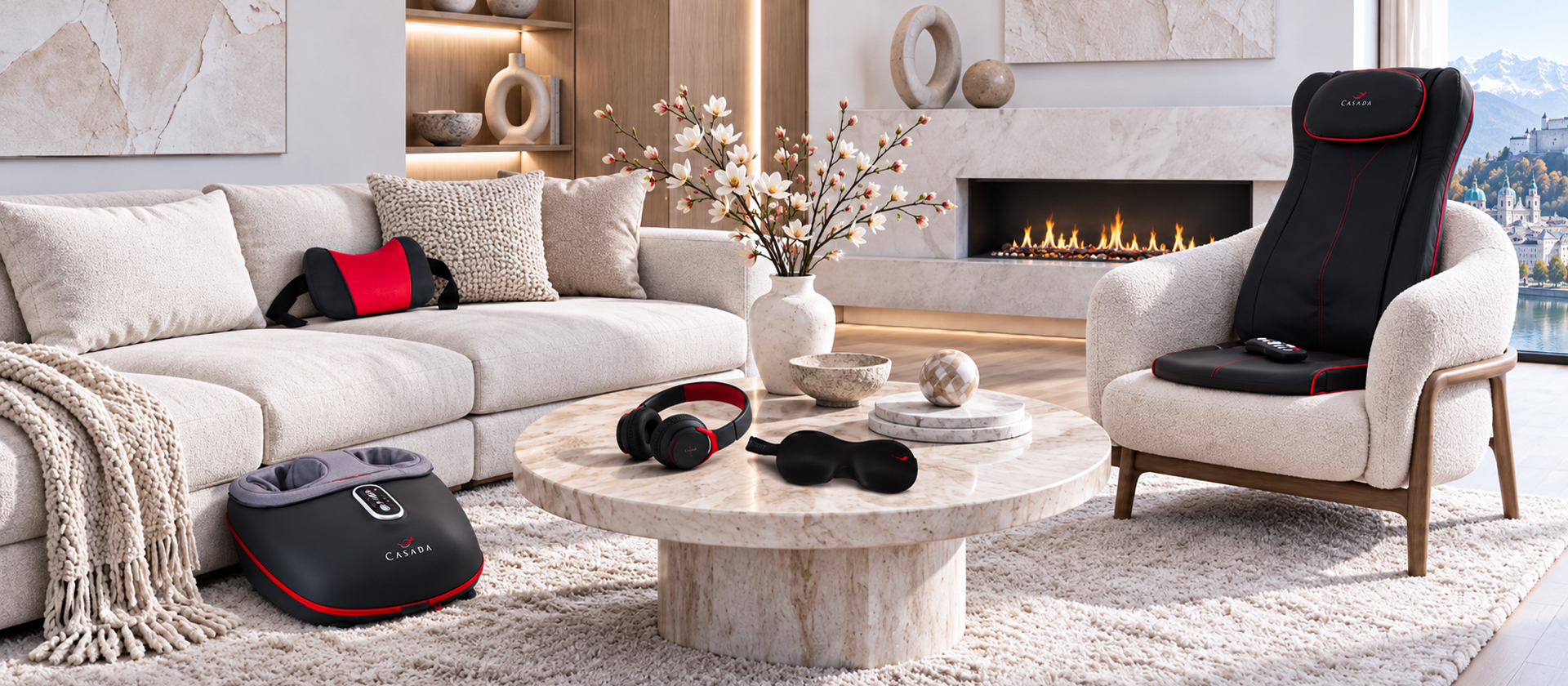 Casada Quattromed V BT Wellness Massagegeräte Set für Zuhause